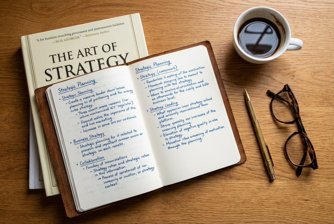 Acik kitap uzerinde not defteri ve kahve fincaninin yakin cekim goruntusu